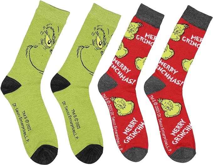 Grinchy Christmas Socks