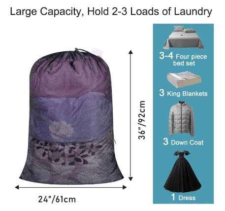 Polecasa Large Breathable Mesh Laundry Bag