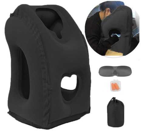 Kimiandy Inflatable Travel Pillow for Airplane