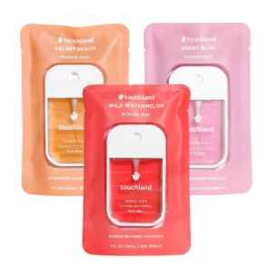 Touch and Power Mist Hydrating Hand Sanitizer Spray, JUICY 3-PACK