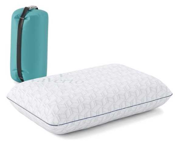 Vaverto Small Memory Foam Pillow for Travel and Camping
