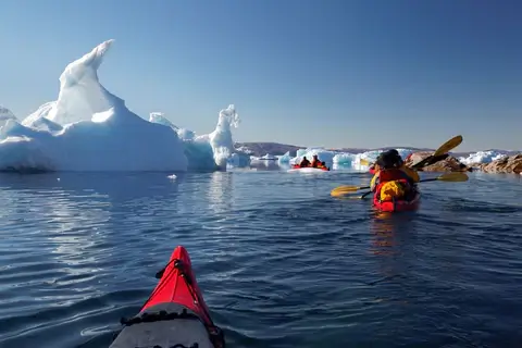 Kayaking in Greenland.